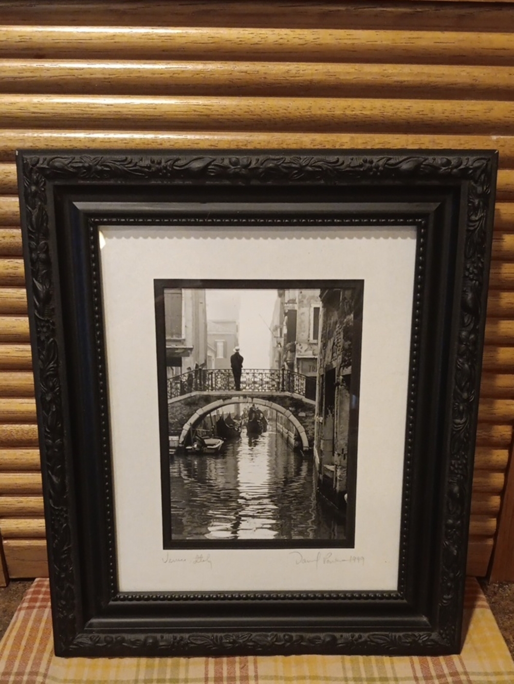 "Venice Men Working" David Powers Fine Art Photograph signed 1999 Venice, Italy